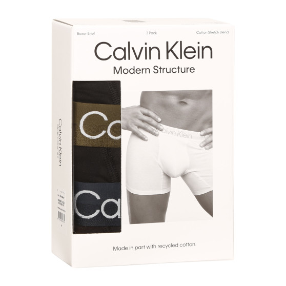 3PACK Boxershorts til mænd Calvin Klein sort (NB2971A-GZ5)