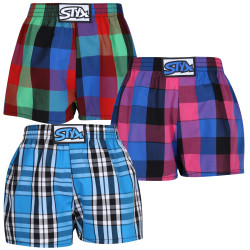 3PACK Børneshorts Styx klassisk elastik flerfarvet (3J10789)