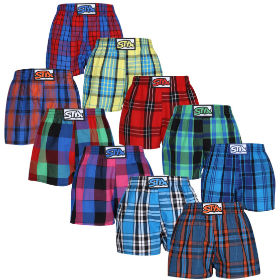 10PACK Børneshorts Styx klassisk elastik flerfarvet (10J101234567890)