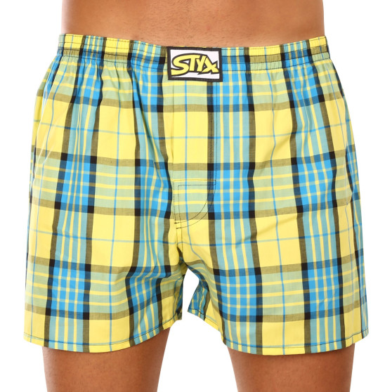 3PACK Boxershorts til mænd Styx classic elastic flerfarvet (3A10236)