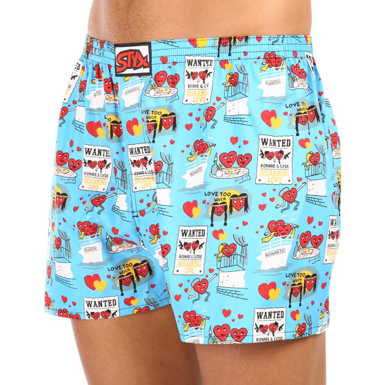 Boxershorts til mænd Styx art classic elastic Valentine's Day par (A1756)