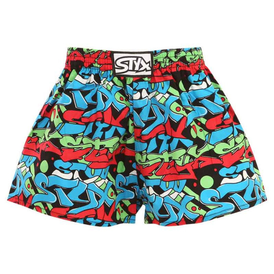 3PACK Børneshorts Styx art klassisk gummi flerfarvet (3J12579)