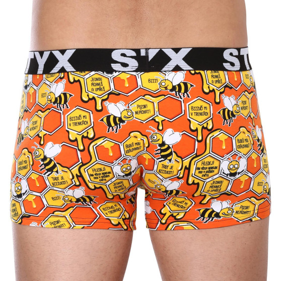 3PACK Boxershorts til mænd Styx art sports gummi overstørrelse (3R12914)