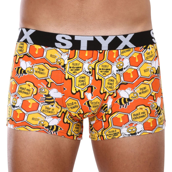 3PACK Boxershorts til mænd Styx art sports gummi overstørrelse (3R12914)