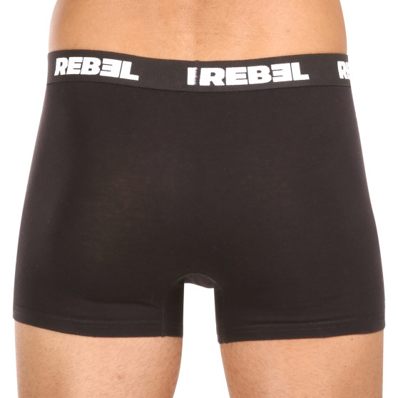 5PACK Boxershorts til mænd Nedeto Rebel sort (5NBR001)