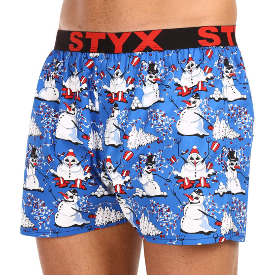 Boxershorts til mænd Styx art sport gummi christmas snowmen (B1751)