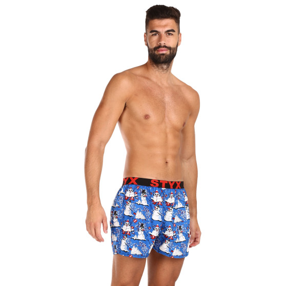 Boxershorts til mænd Styx art sport gummi christmas snowmen (B1751)