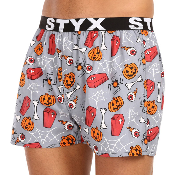 Boxershorts til mænd Styx kunst sport gummi Halloween kister (B1752)