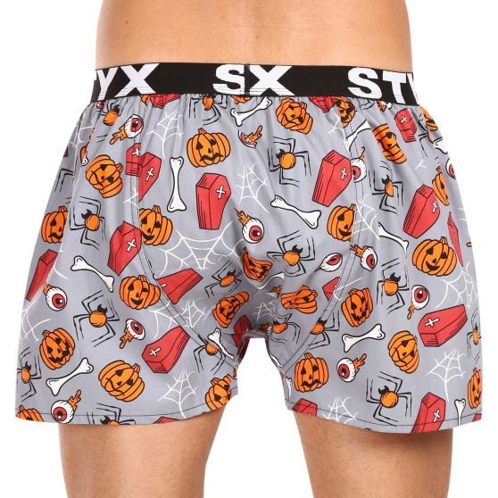 Boxershorts til mænd Styx kunst sport gummi Halloween kister (B1752)