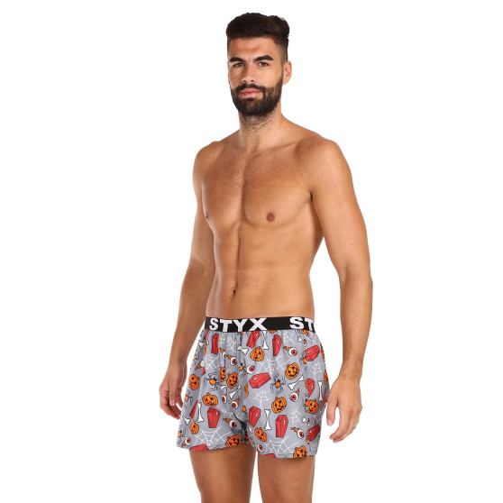 Boxershorts til mænd Styx kunst sport gummi Halloween kister (B1752)