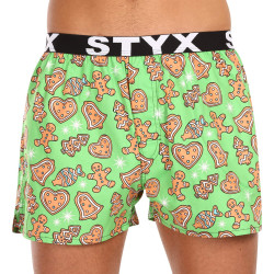 Boxershorts til mænd Styx art sports gummi christmas gingerbread (B1753)