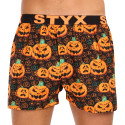 Boxershorts til mænd Styx art sportsgummi Halloween-græskar (B1755)