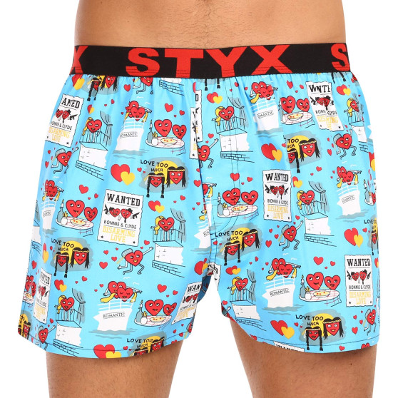 Boxershorts til mænd Styx kunst sport gummi Valentinsdag par (B1756)