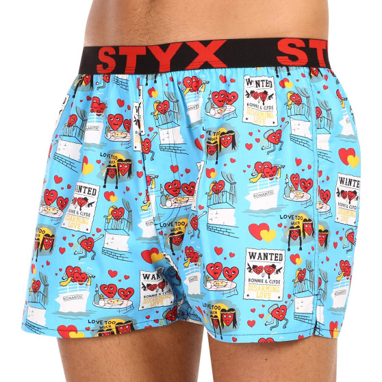 Boxershorts til mænd Styx kunst sport gummi Valentinsdag par (B1756)