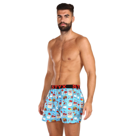 Boxershorts til mænd Styx kunst sport gummi Valentinsdag par (B1756)