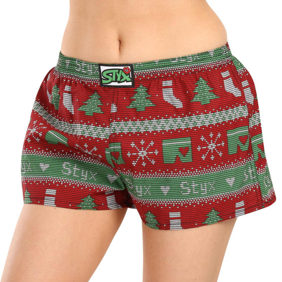 Dameshorts Styx art klassisk gummi julestrik (K1658)