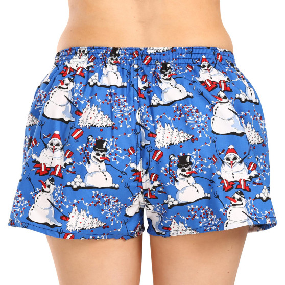 Shorts til kvinder Styx art klassisk gummi Christmas snowmen (K1751)