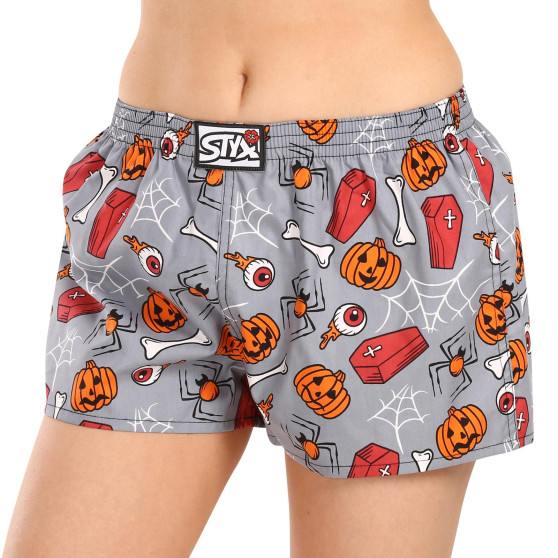 Shorts til kvinder Styx art klassisk gummi Halloween coffin (K1752)