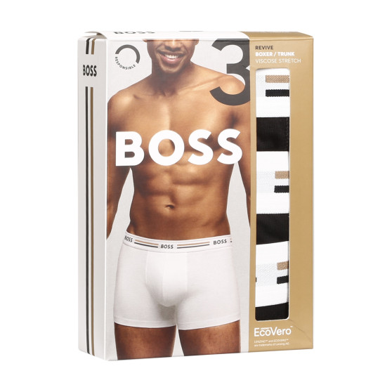 3PACK Boxershorts til mænd BOSS sort (50492200 001)