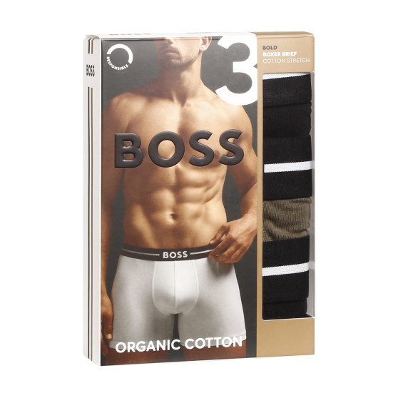 3PACK Boxershorts til mænd BOSS flerfarvet (50499400 963)