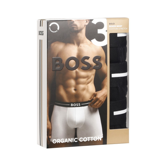 3PACK Boxershorts til mænd BOSS sort (50510698 001)