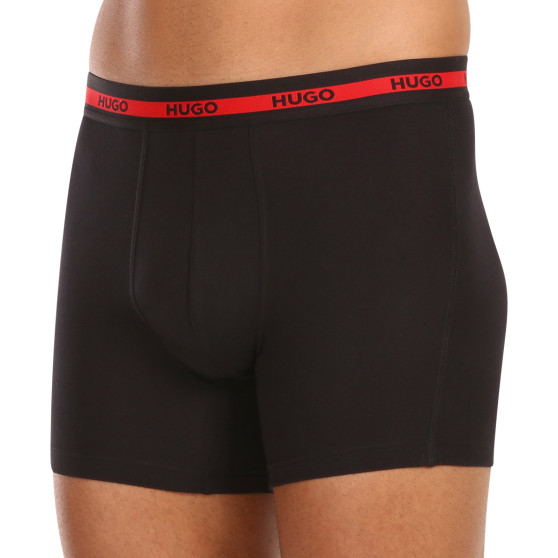 3PACK Boxershorts til mænd HUGO sort (50496713 002)