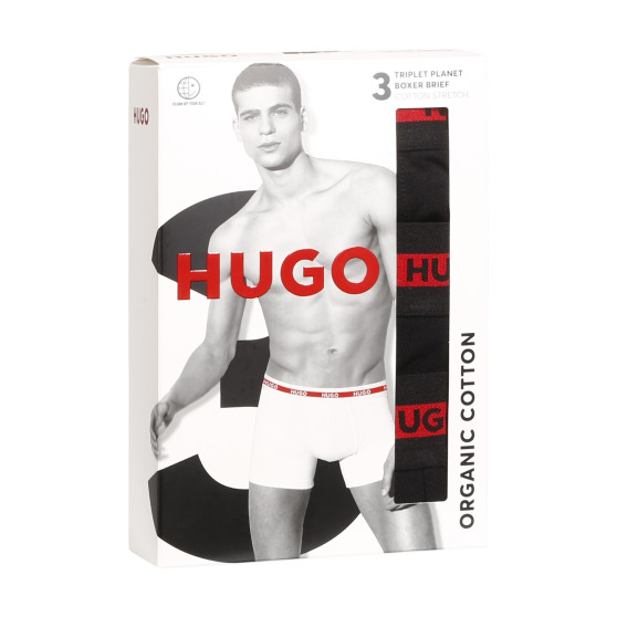 3PACK Boxershorts til mænd HUGO sort (50496713 002)