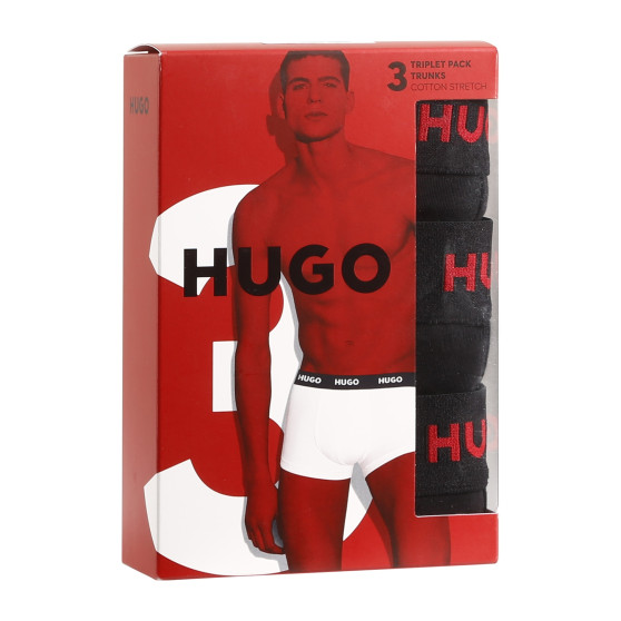 3PACK Boxershorts til mænd HUGO sort (50469766 994)