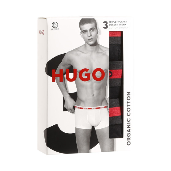 3PACK Boxershorts til mænd HUGO sort (50492375 002)