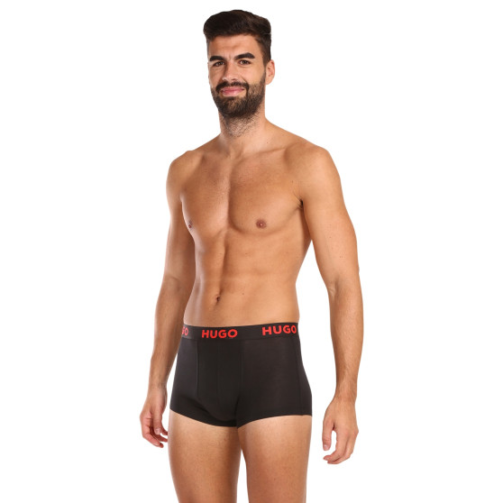 3PACK Boxershorts til mænd HUGO sort (50496723 001)