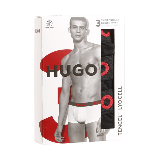 3PACK Boxershorts til mænd HUGO sort (50496723 001)