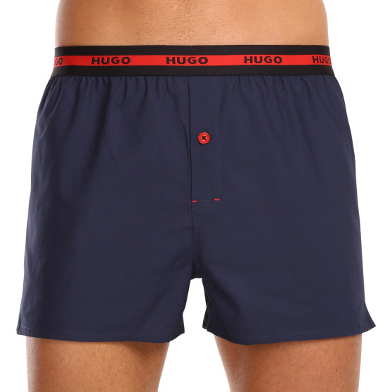 2PACK Boxershorts til mænd HUGO blå (50497686 406)