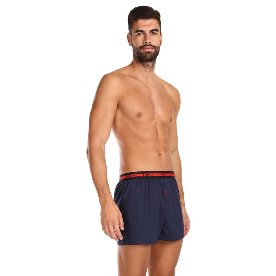 2PACK Boxershorts til mænd HUGO blå (50497686 406)