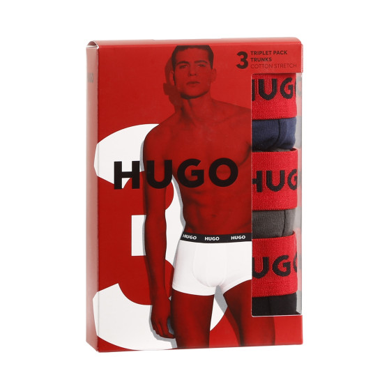 3PACK Boxershorts til mænd HUGO flerfarvet (50469766 031)