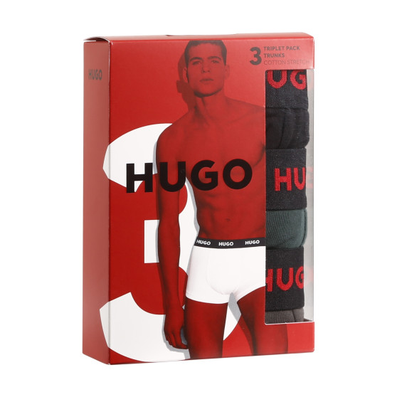 3PACK Boxershorts til mænd HUGO flerfarvet (50469766 303)