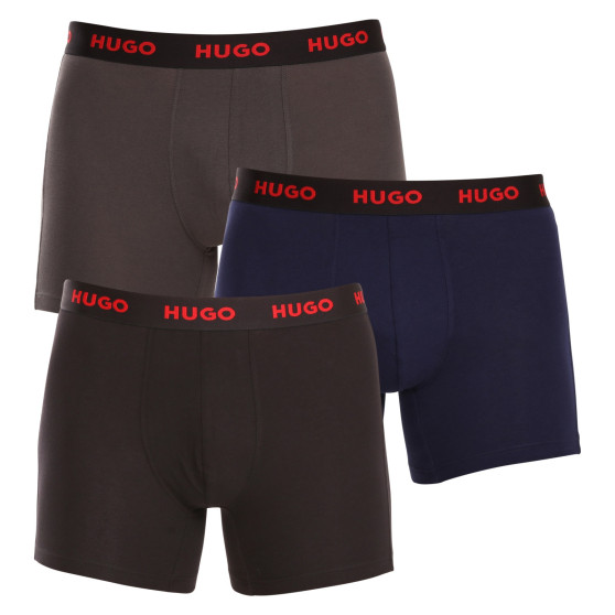 3PACK Boxershorts til mænd HUGO flerfarvet (50503079 413)