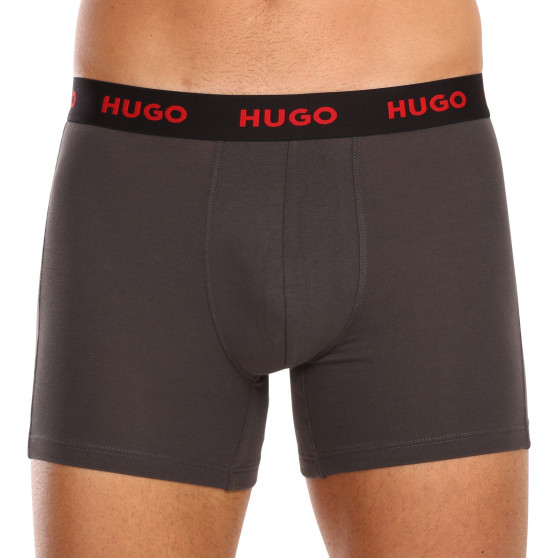 3PACK Boxershorts til mænd HUGO flerfarvet (50503079 413)