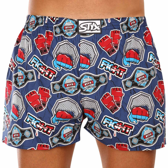 10PACK Boxershorts til mænd Styx art klassisk gummi flerfarvet (10A130901467892)