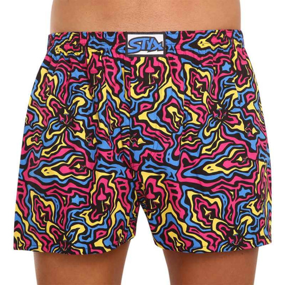 3PACK Boxershorts til mænd Styx art klassisk gummi flerfarvet (3A13001)