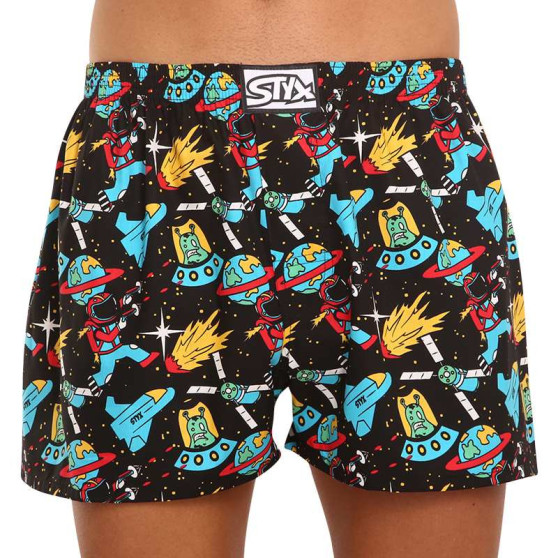 3PACK Boxershorts til mænd Styx art klassisk gummi flerfarvet (3A13001)