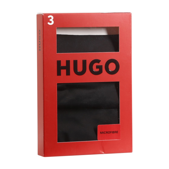 3PACK G-streng til kvinder HUGO sømløs sort (50492489 001)