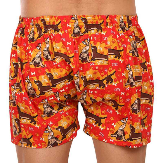 3PACK Boxershorts til mænd Styx art klassisk gummi flerfarvet (3A13314)