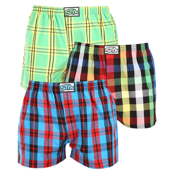 3PACK Boxershorts til mænd Styx classic elastic flerfarvet (3A11123)