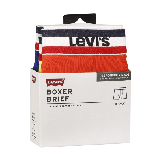 3PACK Boxershorts til mænd Levis flerfarvet (100002870 010)