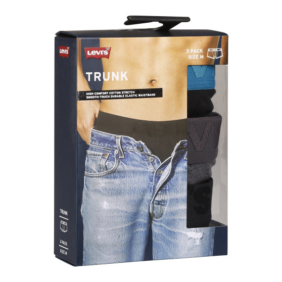 3PACK Boxershorts til mænd Levis flerfarvet (905042001 023)