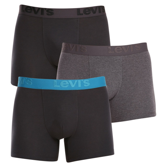 3PACK Boxershorts til mænd Levis flerfarvet (905045001 023)