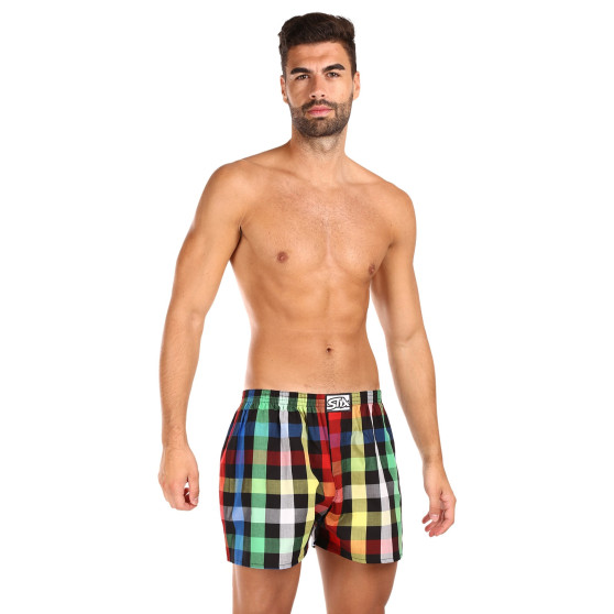 3PACK Boxershorts til mænd Styx classic elastic flerfarvet (3A11123)