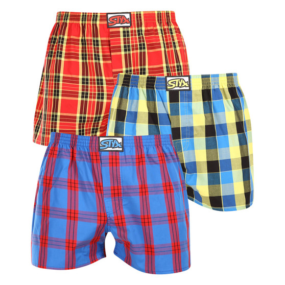 3PACK Boxershorts til mænd Styx classic elastic flerfarvet (3A11456)