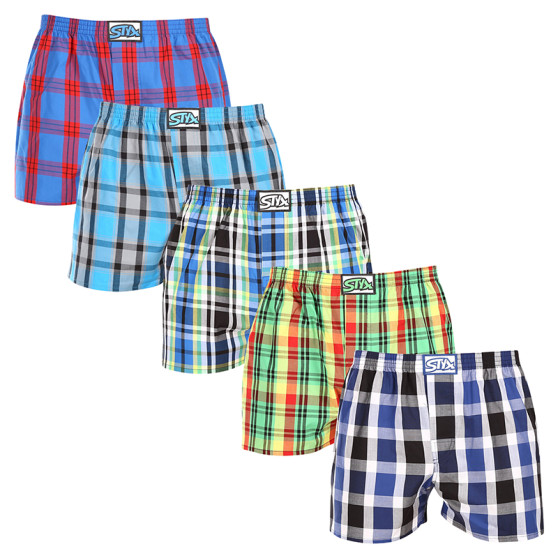 5PACK Boxershorts til mænd Styx classic elastic flerfarvet (5A1167890)