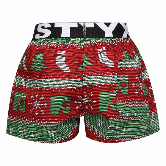 Børneshorts Styx art sport gummi jul strikket (BJ1658)